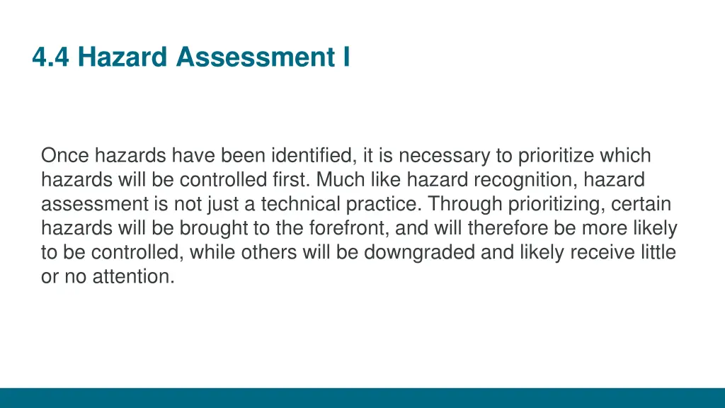 4 4 hazard assessment i