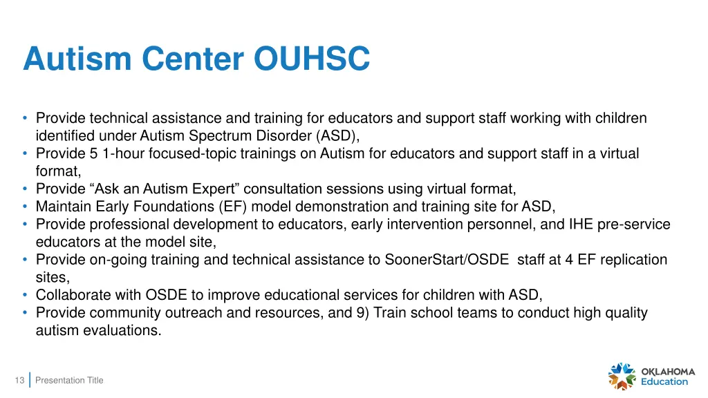 autism center ouhsc