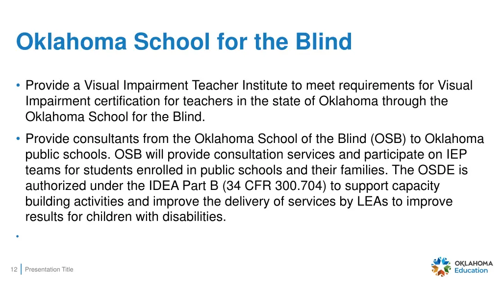 oklahoma school for the blind