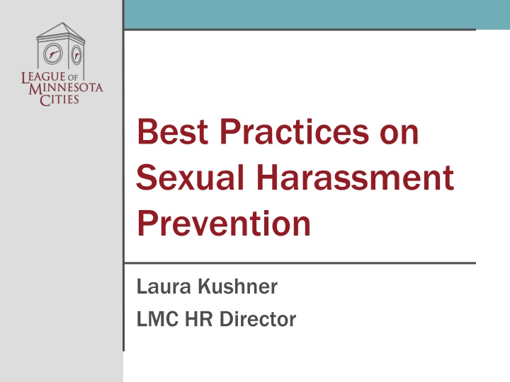 best practices on sexual harassment prevention