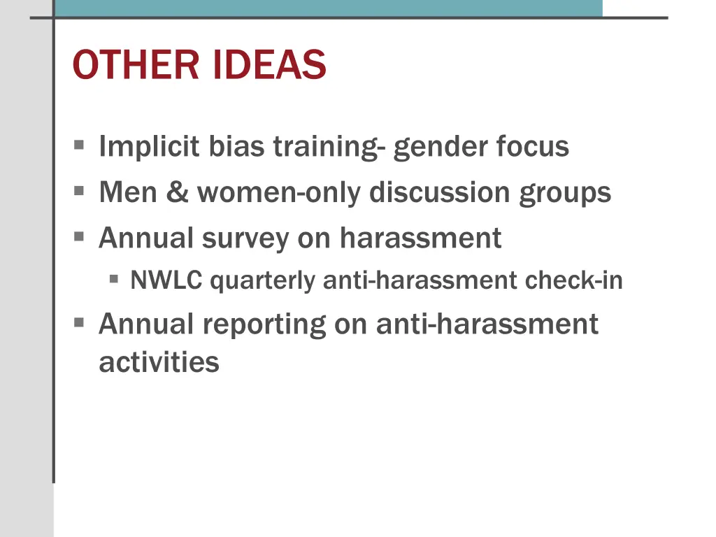 other ideas