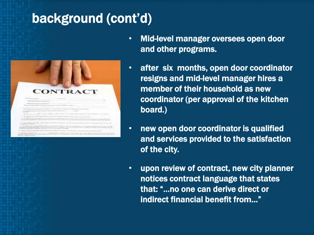 b b ackground cont d ackground cont d