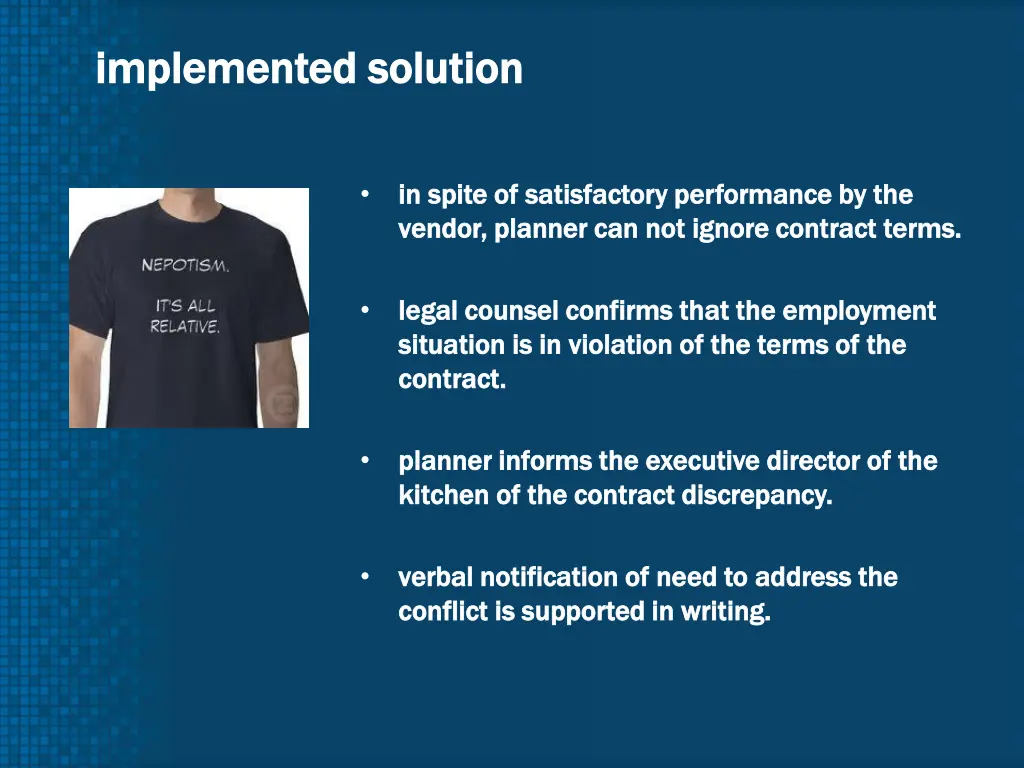 i implemented solution mplemented solution 2