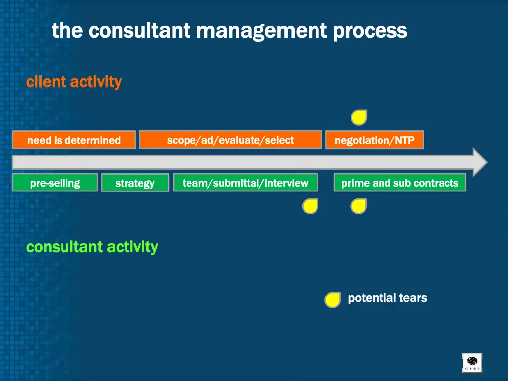 t the consultant management process he consultant