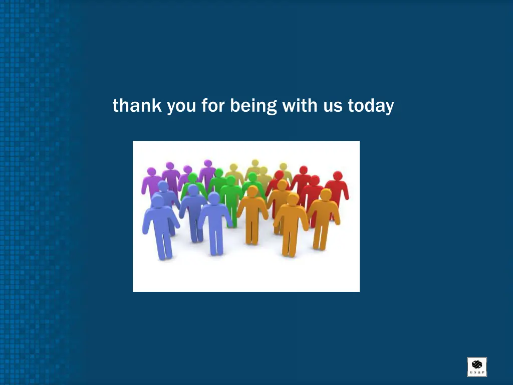 thank you for being with us today