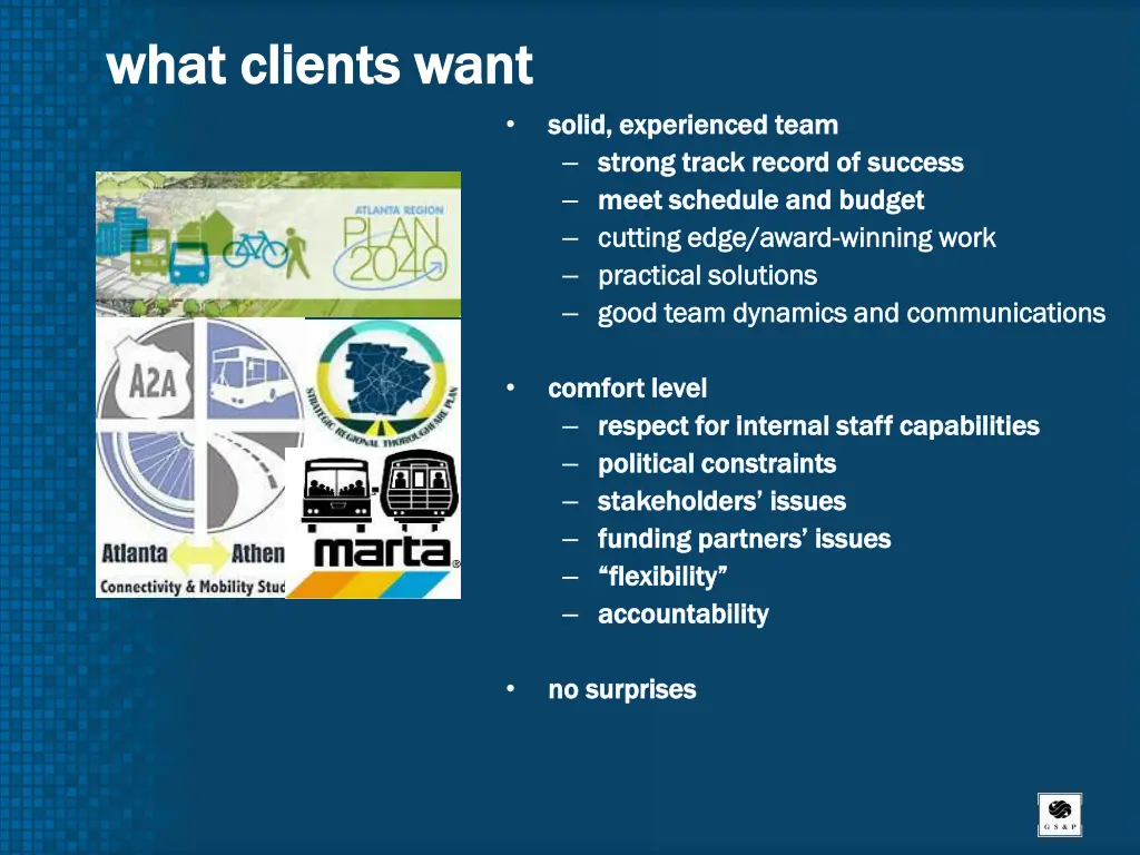 w what clients want hat clients want