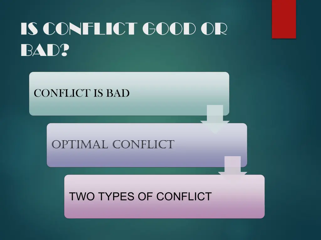 is conflict good or bad