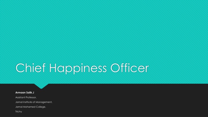 chief happiness officer