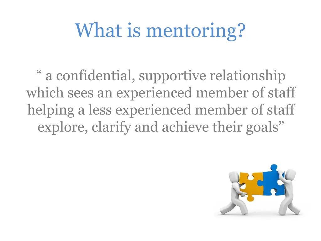 what is mentoring