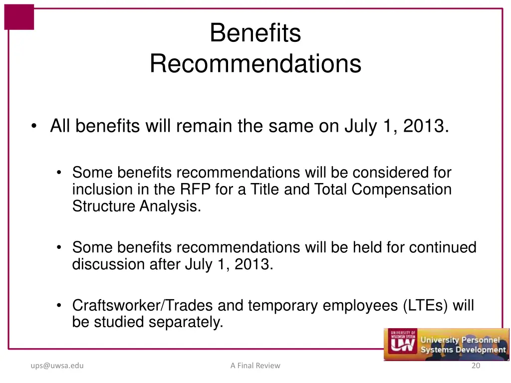 benefits
