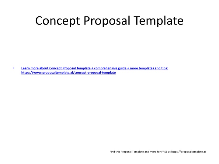 concept proposal template