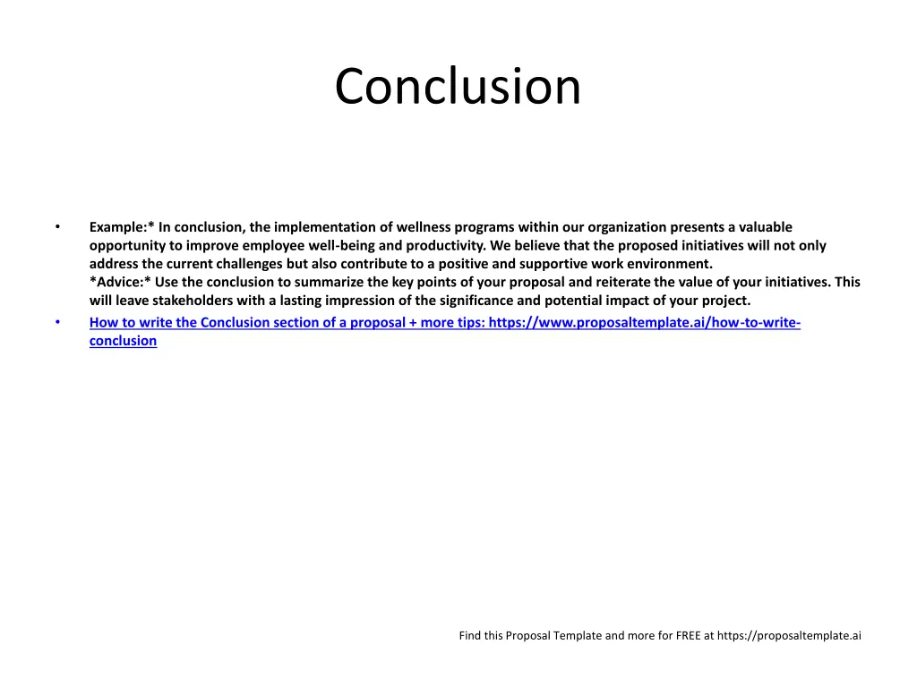 conclusion