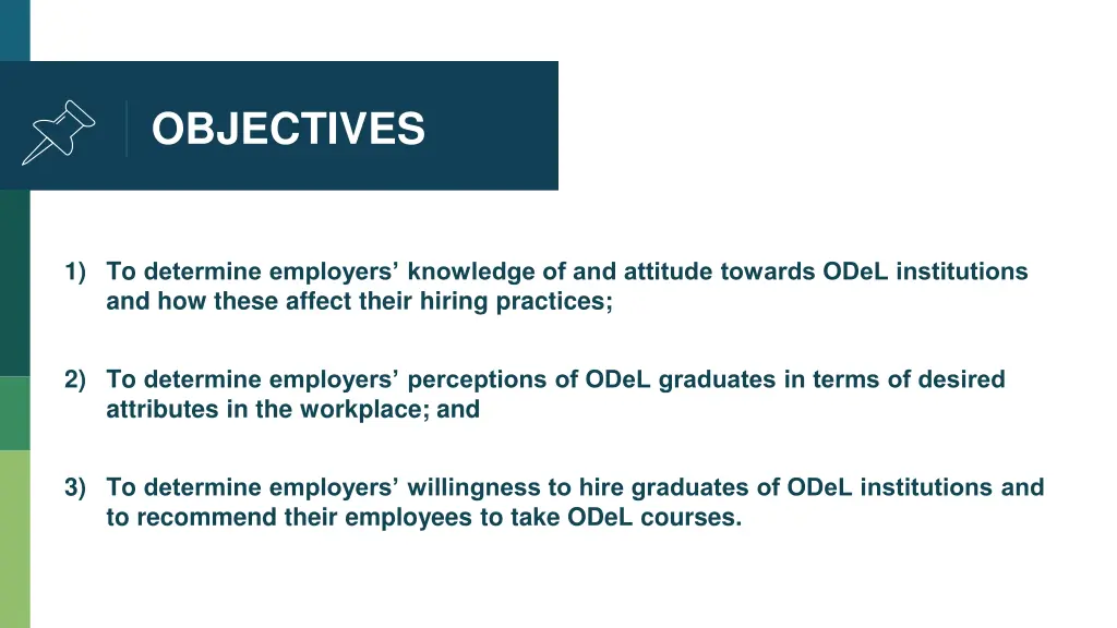 objectives