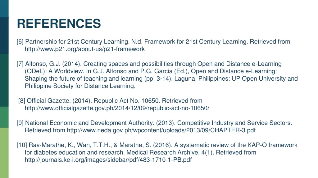 references 1