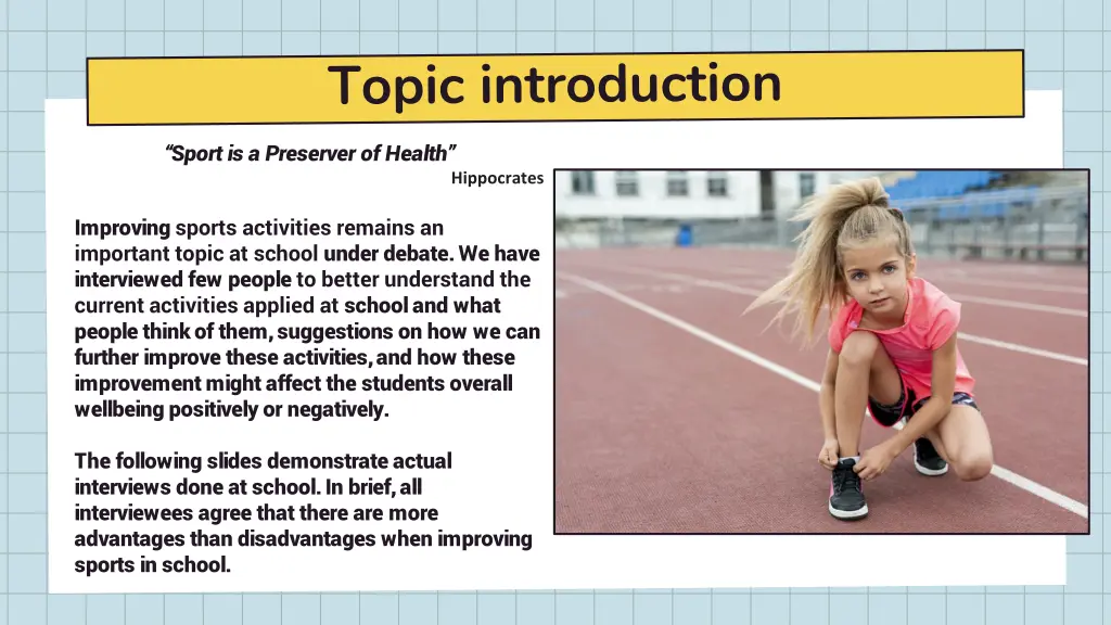 sport is a preserver of health