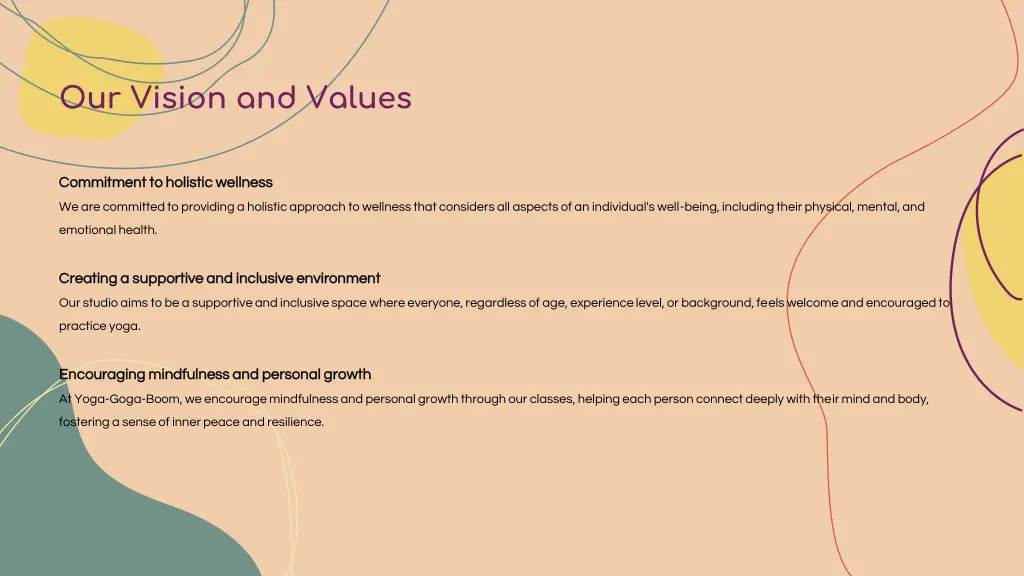 our vision and values