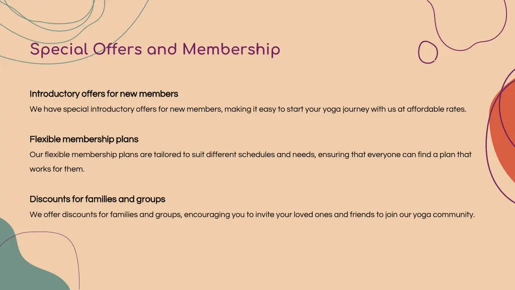special offers and membership