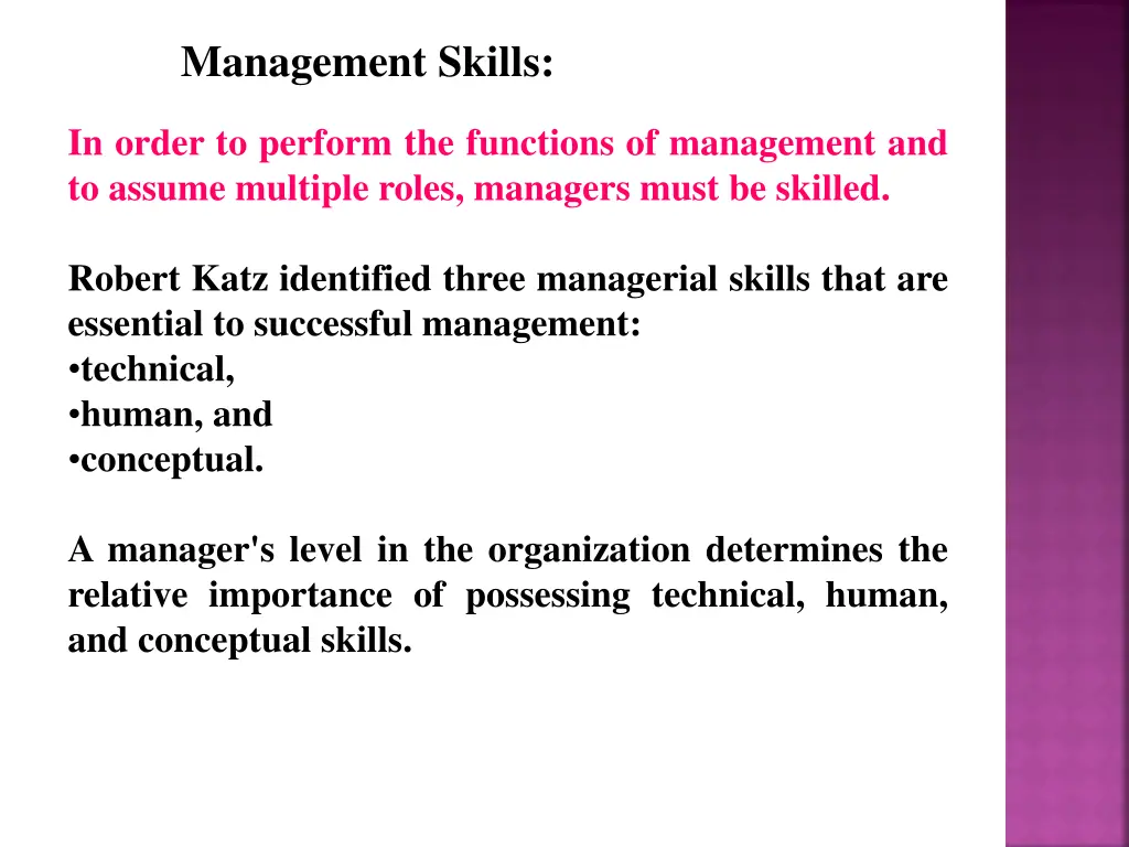 management skills