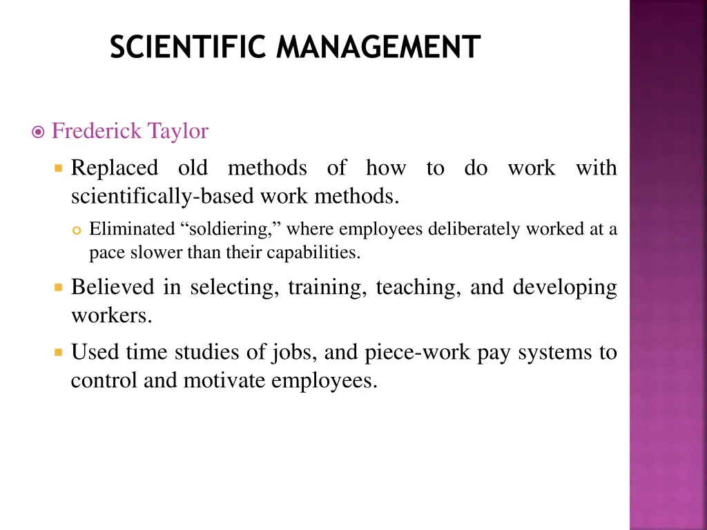 scientific management