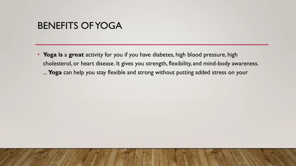 benefits of yoga