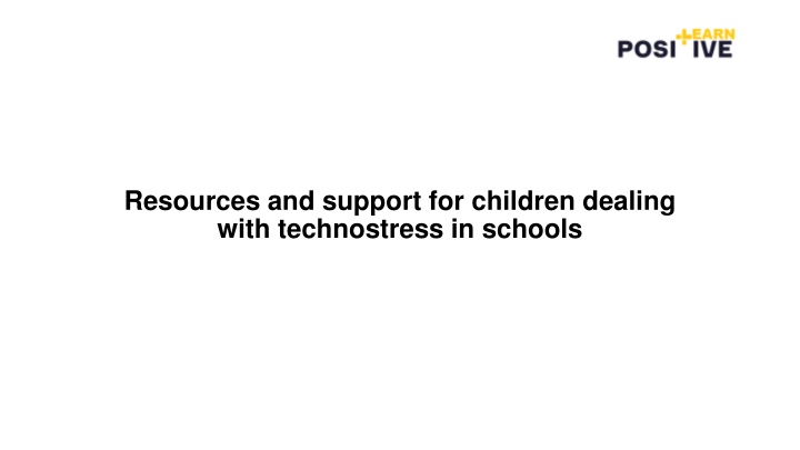 resources and support for children dealing with