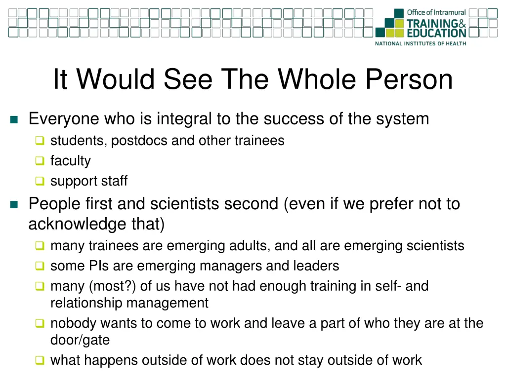 it would see the whole person