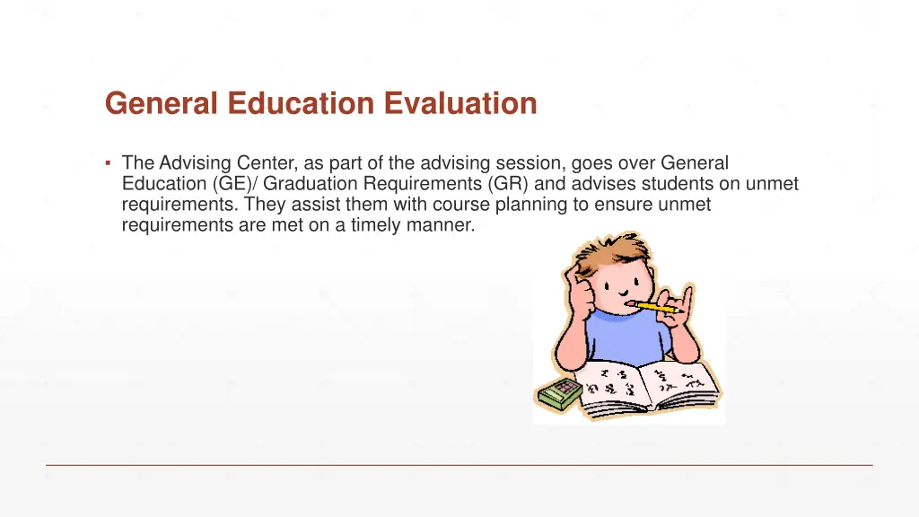 general education evaluation