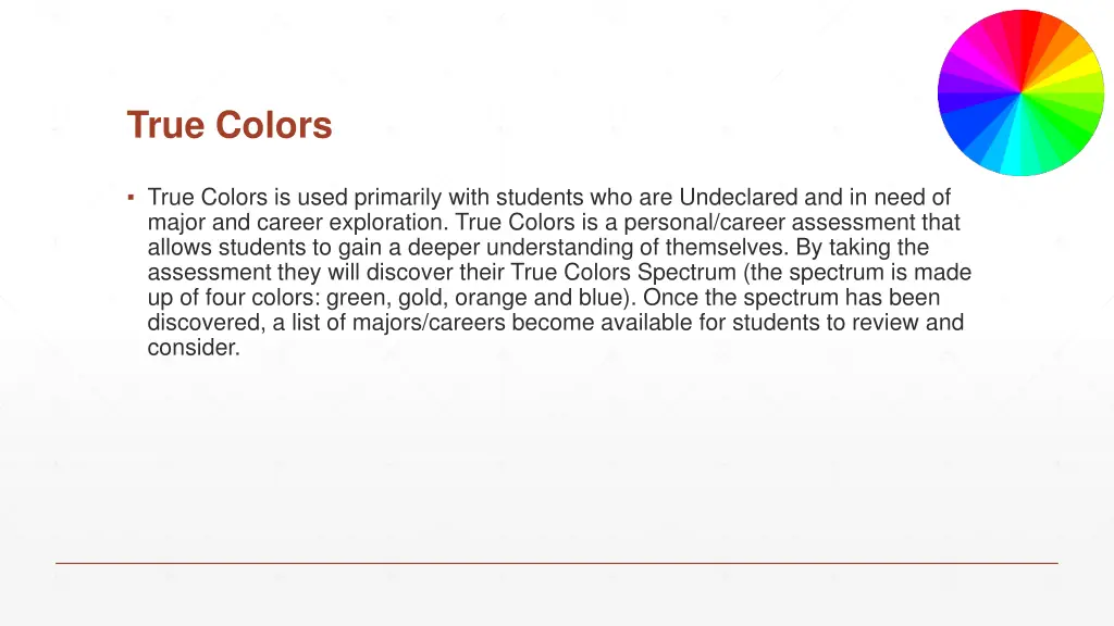true colors