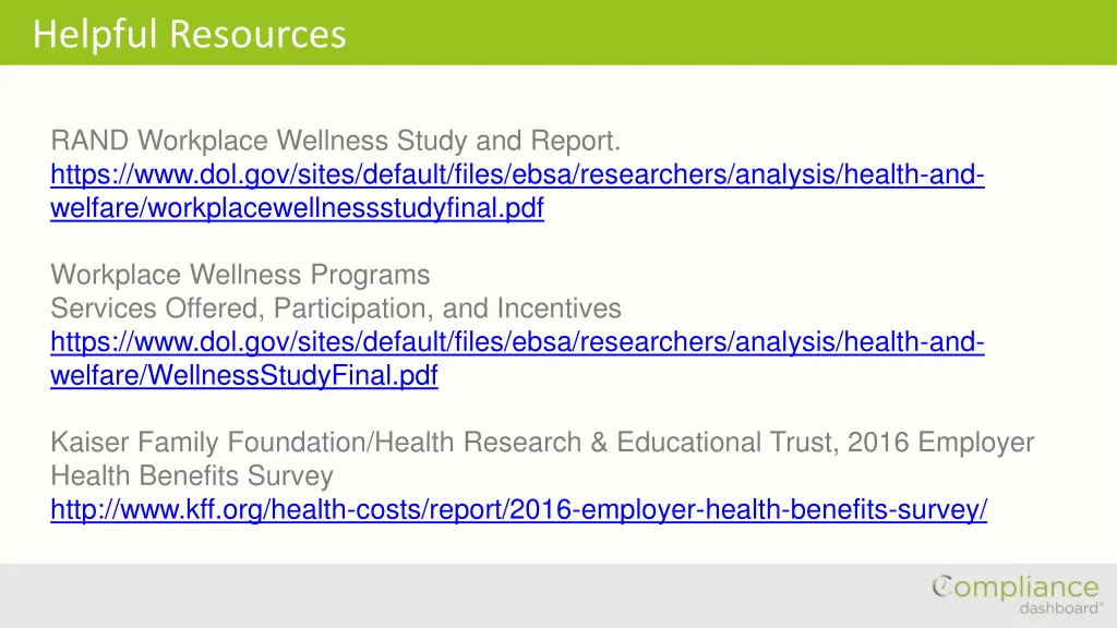 helpful resources