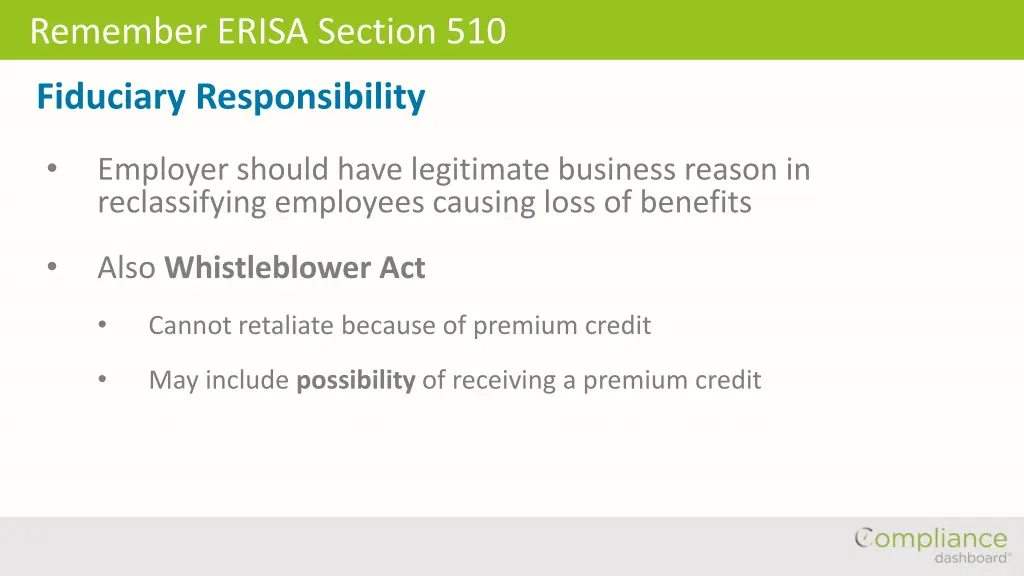 remember erisa section 510