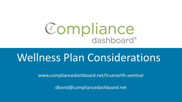 wellness plan considerations