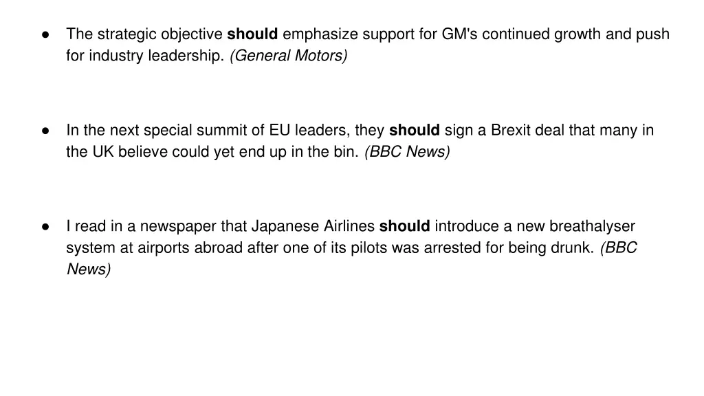 the strategic objective should emphasize support