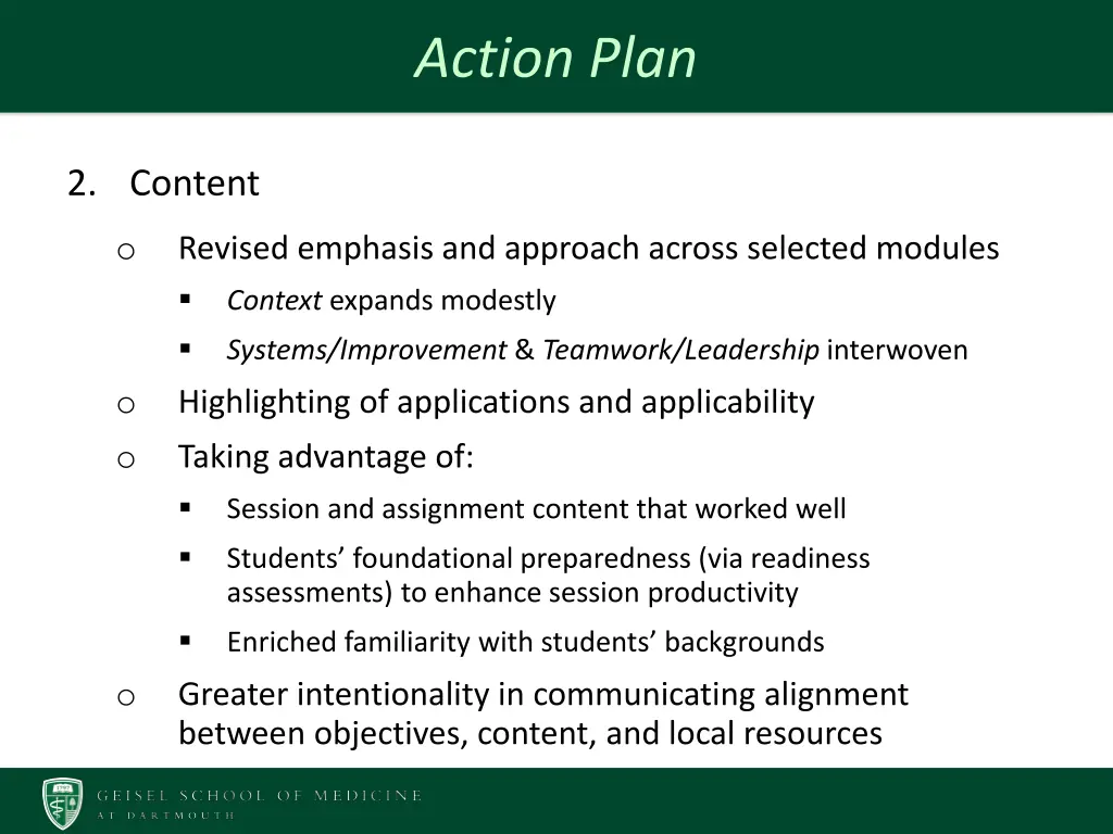 action plan 2