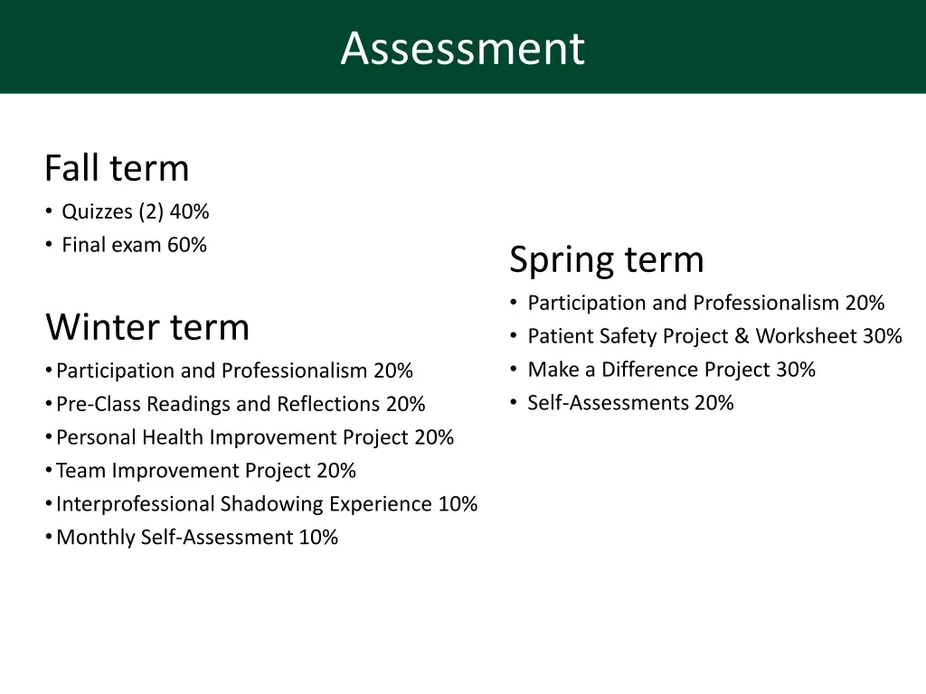 assessment