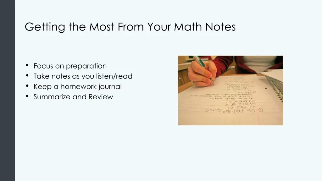 getting the most from your math notes