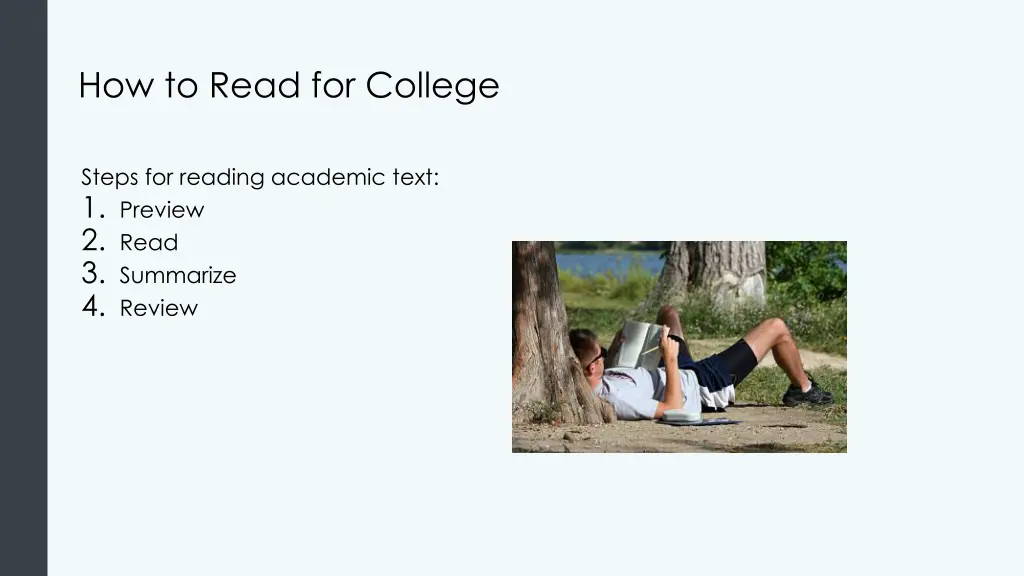 how to read for college