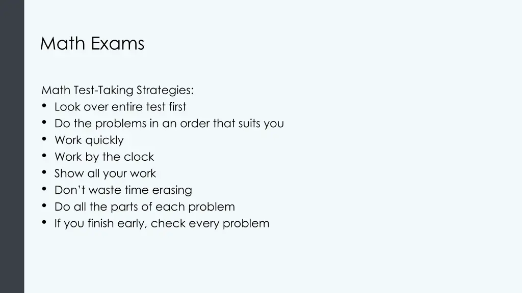 math exams