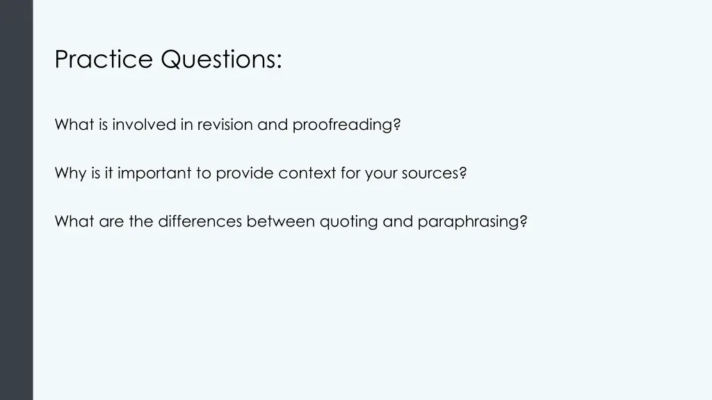 practice questions