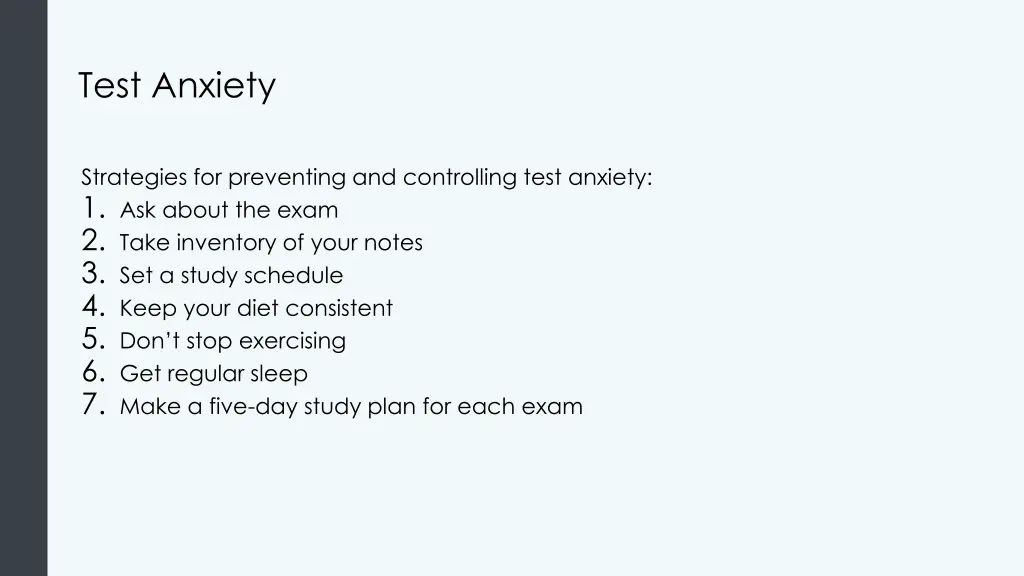 test anxiety