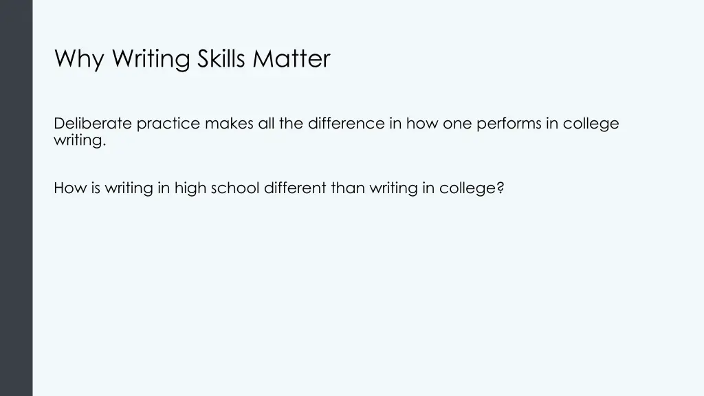 why writing skills matter