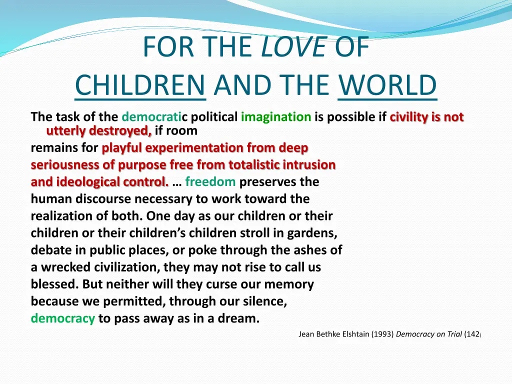 for the love of children and the world 10