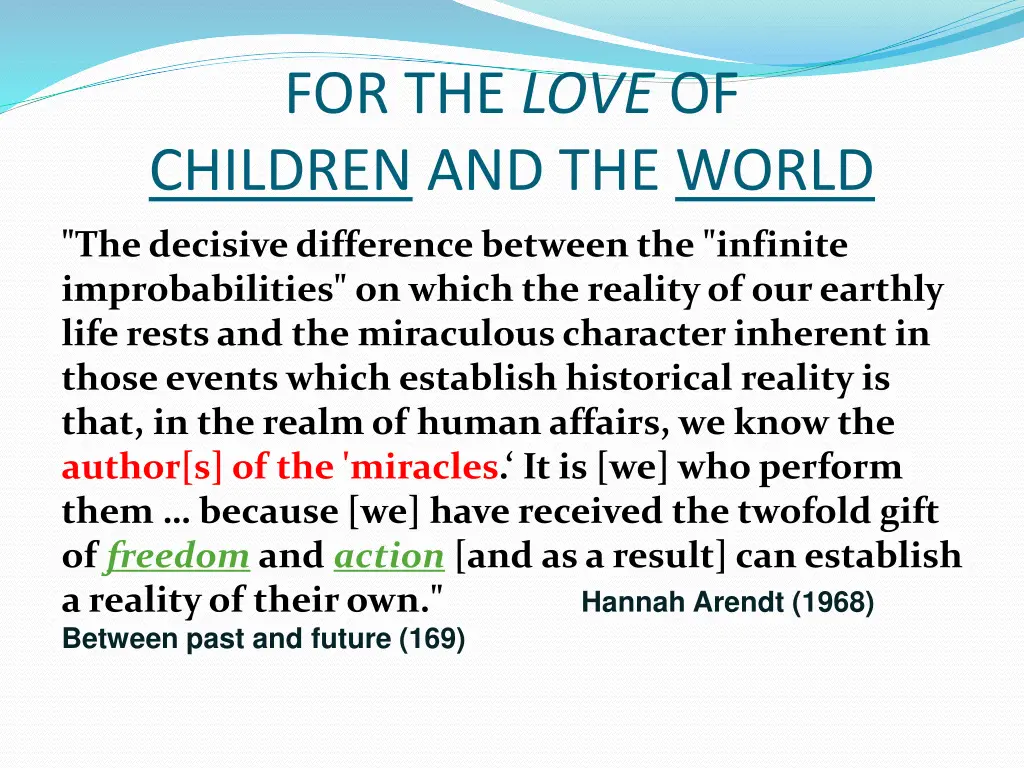 for the love of children and the world 2