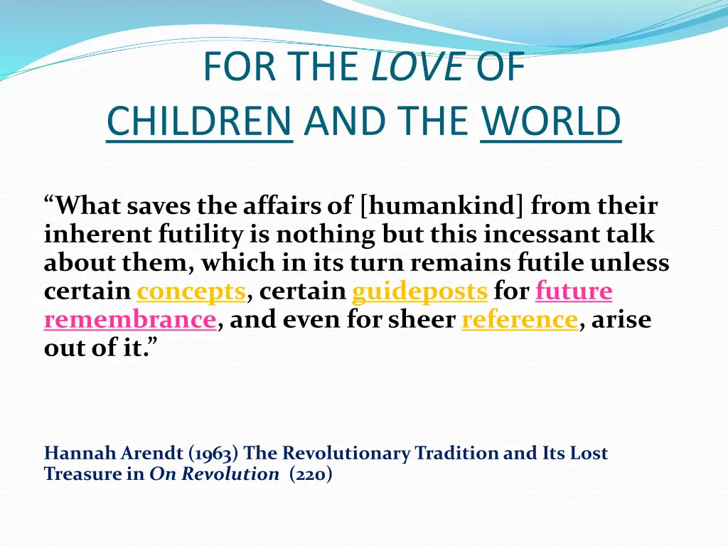 for the love of children and the world 3