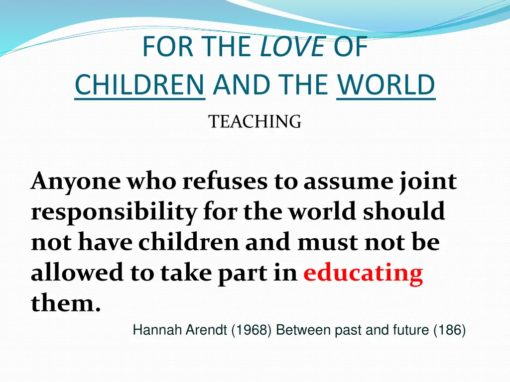 for the love of children and the world 7