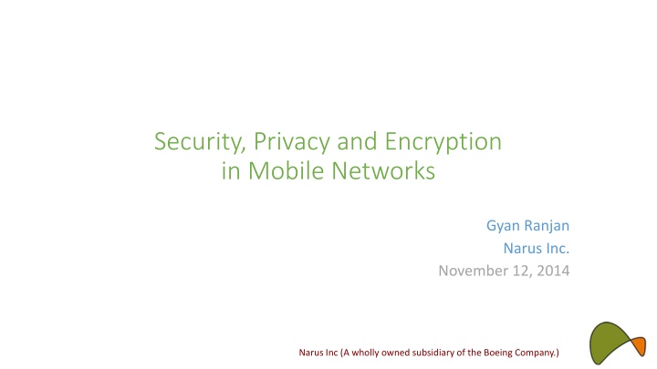 security privacy and encryption in mobile networks