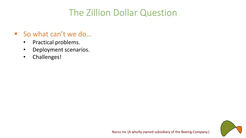 the zillion dollar question