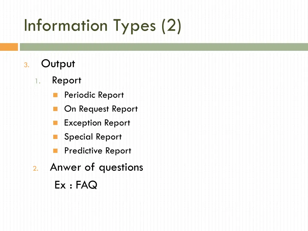 information types 2