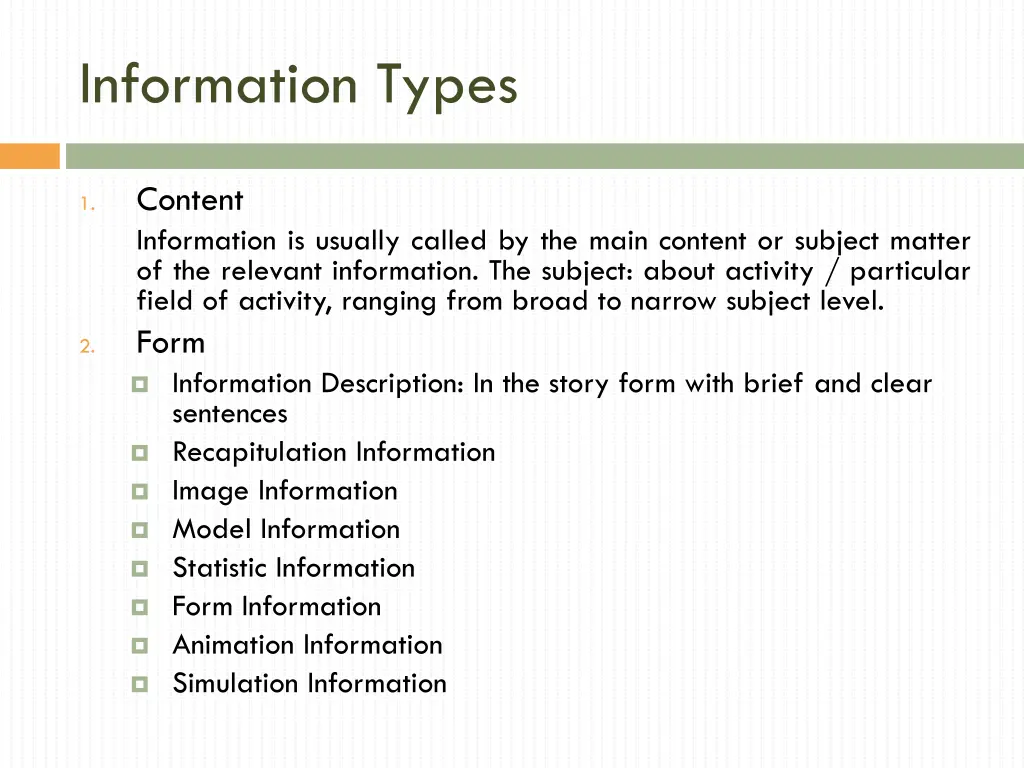 information types