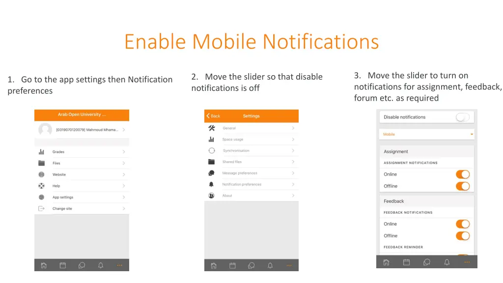 enable mobile notifications