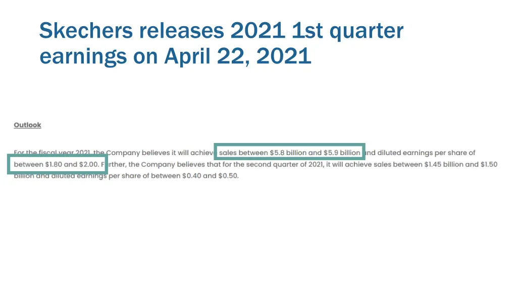 skechers releases 2021 1st quarter earnings 1